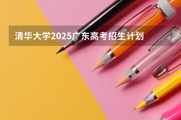 清华大学2025广东高考招生计划 招多少人