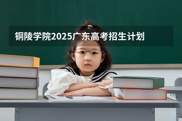 铜陵学院2025广东高考招生计划 招多少人