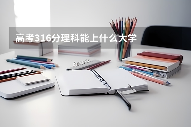 高考316分理科能上什么大学