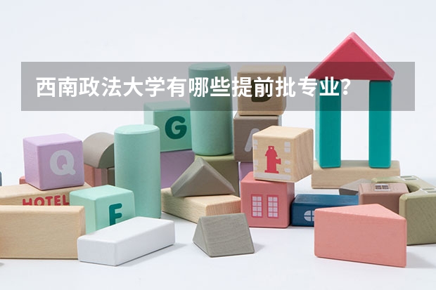 西南政法大学有哪些提前批专业？