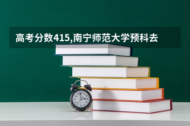 高考分数415,南宁师范大学预科去年最低分413,我可以冲吗