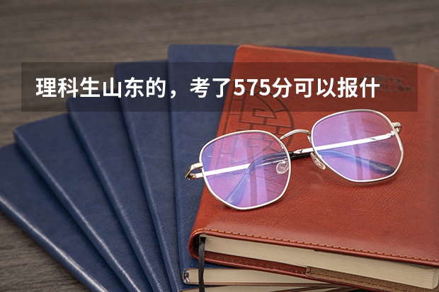 理科生山东的，考了575分可以报什么院校和什么专业