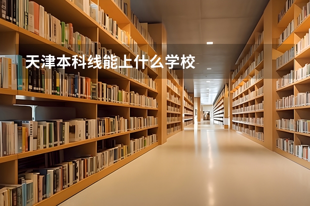 天津本科线能上什么学校