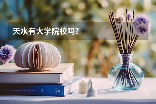 天水有大学院校吗?