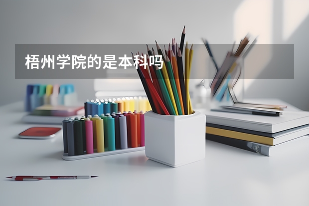 梧州学院的是本科吗