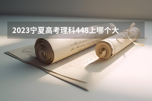 2023宁夏高考理科448上哪个大学合适