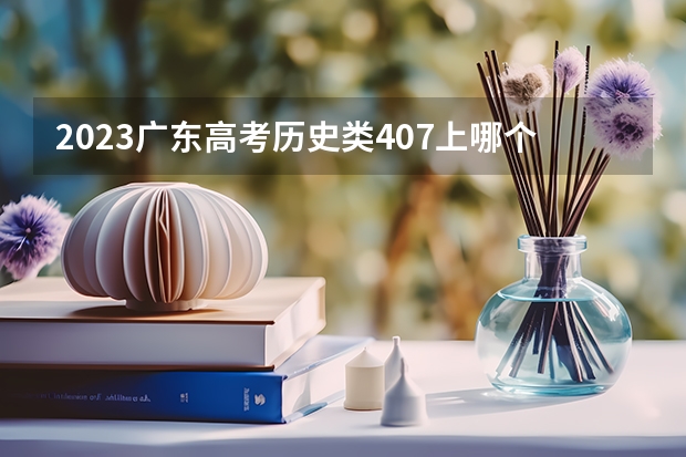 2023广东高考历史类407上哪个大学合适