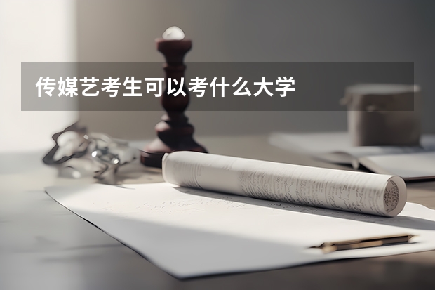 传媒艺考生可以考什么大学