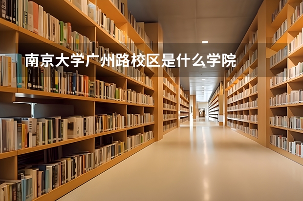 南京大学广州路校区是什么学院