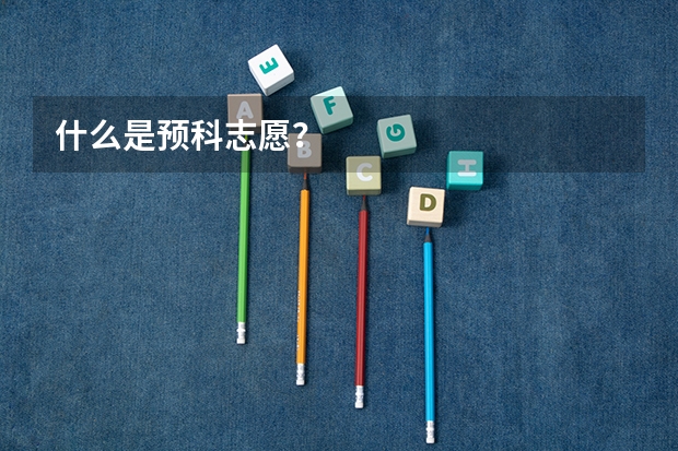 什么是预科志愿？