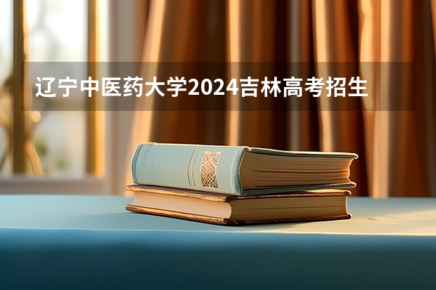 辽宁中医药大学2024吉林高考招生计划 招多少人