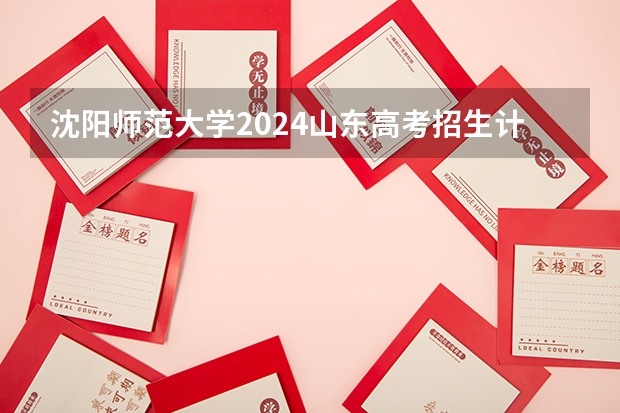 沈阳师范大学2024山东高考招生计划 招多少人