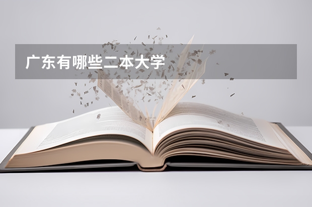 广东有哪些二本大学