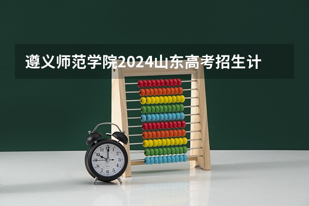 遵义师范学院2024山东高考招生计划 招多少人