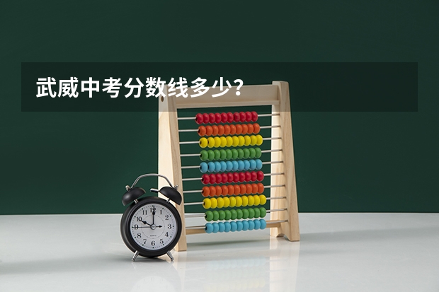 武威中考分数线多少？