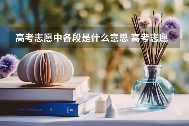 高考志愿中各段是什么意思 高考志愿中各段意思是什么