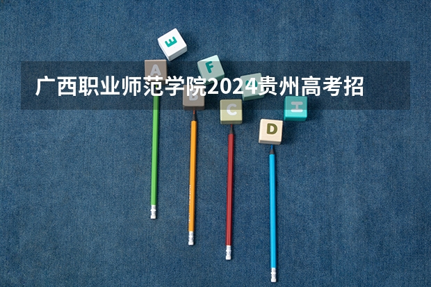 广西职业师范学院2024贵州高考招生计划 招多少人