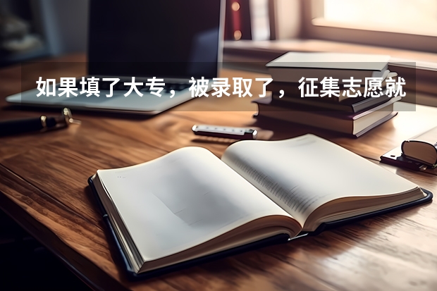 如果填了大专，被录取了，征集志愿就不能填了吗？如果没填大专，征集志愿也没录取，是不是没学上了？