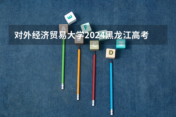 对外经济贸易大学2024黑龙江高考招生计划 招多少人