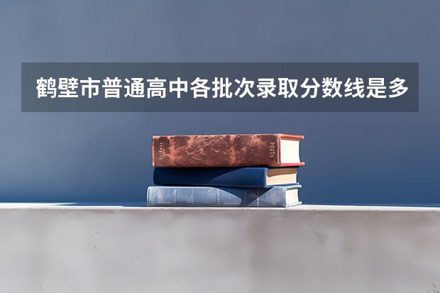 鹤壁市普通高中各批次录取分数线是多少？