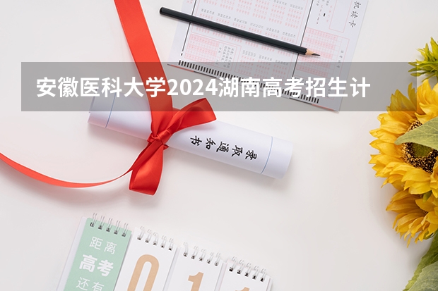 安徽医科大学2024湖南高考招生计划 招多少人