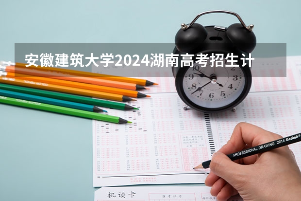 安徽建筑大学2024湖南高考招生计划 招多少人