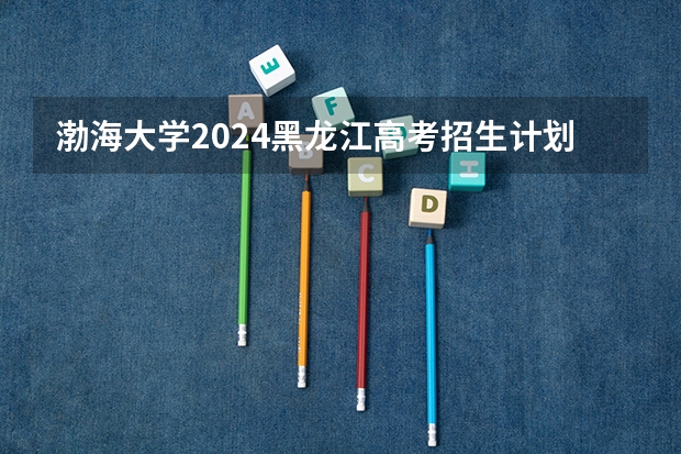 渤海大学2024黑龙江高考招生计划 招多少人