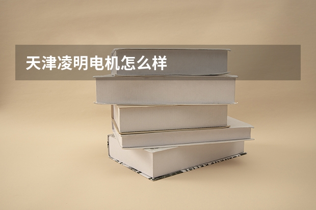 天津凌明电机怎么样