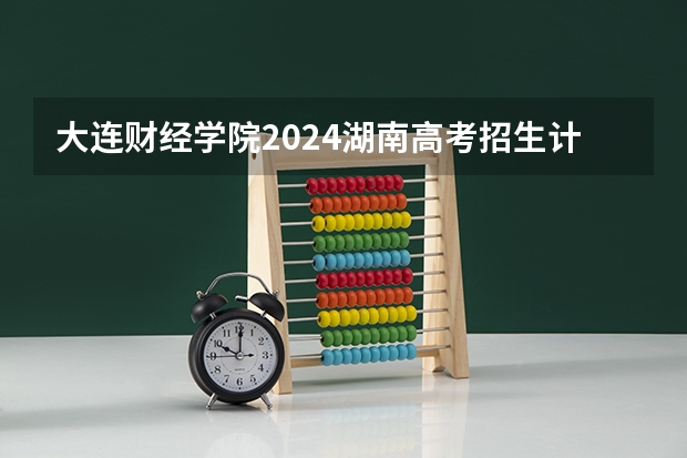 大连财经学院2024湖南高考招生计划 招多少人